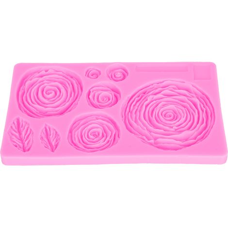 Moule en Silicone Fleur Rose pour Chocolat, Savon, Résine et Pâtisserie DIY (1/5)