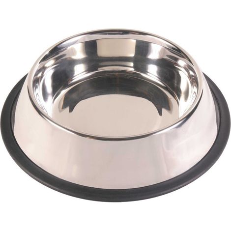 Gamelle en acier inox antidérapante, 0.70 Litre, ø 21cm pour chien - animallparadise (1/2)