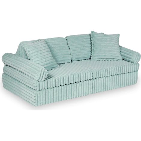 Canapé de jeu Montessori Comfort Waffle Mini Play, couleur menthe claire (1/5)