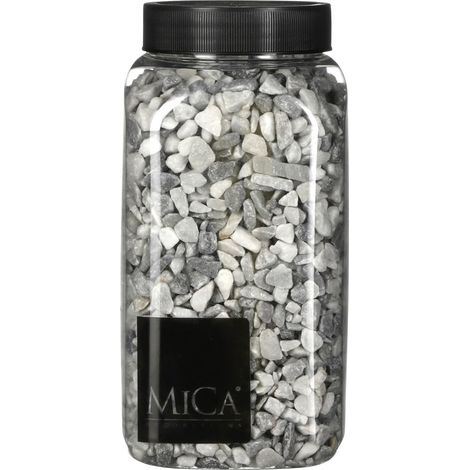 Mica Deko Steine hellgrau 650 ml (1/3)