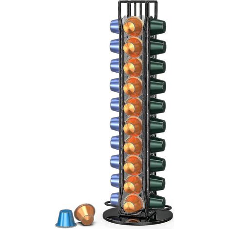 Porte-capsules de café rotatif à 360°, pouvant contenir 40 capsules. (1/5)