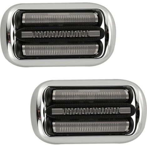 Tête De Rechange 32S Avec Grille Et Lame, Compatible Avec Les Rasoirs Braun Series 3 (3000s, 3010s, 3040s, 3050cc, 3070cc, 3080s, 3090cc)(2pcs 32S) (1/4)