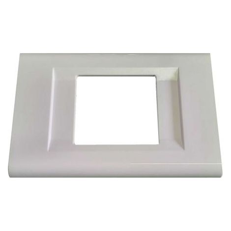PLACCA BIANCA IN ABS SERIE CLICK FEB PER MAGIC FORO SCHUKO - 2589/WH