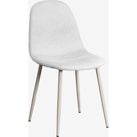 Sedia da pranzo imbottita Glamm SKLUM Grigio Talpa Chiaro (1/5)
