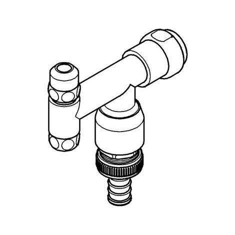 GROHE WAS-Ventil Eckfix Design-Griff 3/8'' mit Rückflussverhinder und Rohrbelüfter chrom 41033000 (1/5)