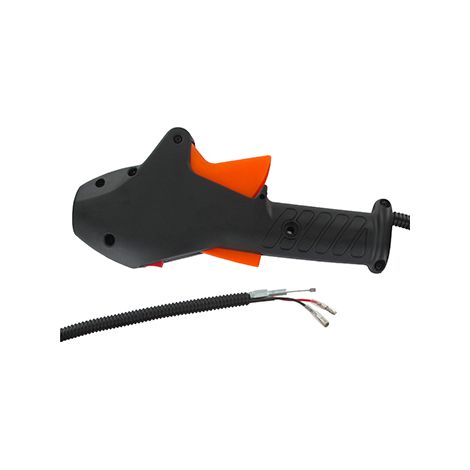 Poignée Et Câble D'accelérateur Pour Débroussailleuses Scheppach Modèles Bcg2600, Mfh3000-4p, Mfh3300-4p, Mfh5200-4p, Mfw30-4p,