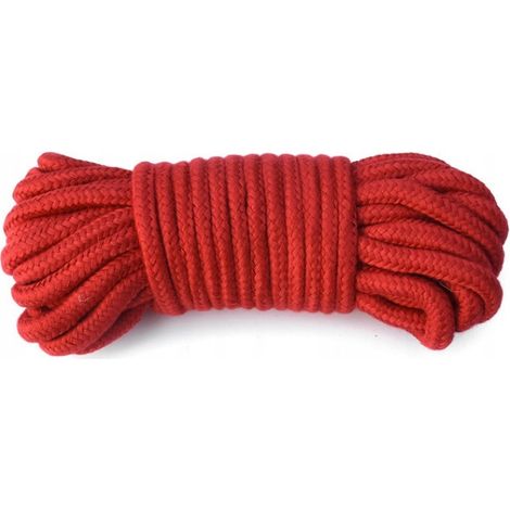 Corde de bondage BDSM rouge de 10 m, accessoires de bondage Intimeo (1/4)