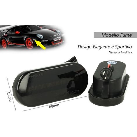 Kit Freccia Laterale a Led Side Marker Dinamica Lente Fume Ford Focus MK2 C-Max Fiesta Fusion Galaxy OEM 4M5A13K309AA (1/3)