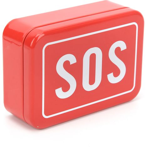 Boîte à outils d'urgence extérieure SOS en acier inoxydable, boîte libre-service (1/5)