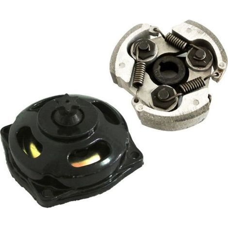 Kit Embrayage - Centrifuge Ensemble Cloche + Plaque Pocket bike - Dirt bike / Pit bike / Mini Moto ATV Quad 47cc 49cc (1/4)