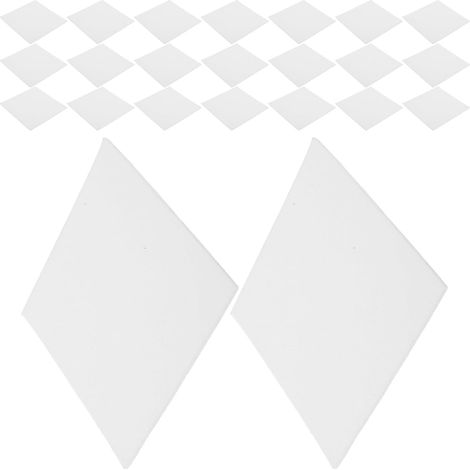 Tapis en Éponge Thermorésistante pour Poterie, Lot de 25 Blancs, Outils de Glaçage Céramique pour Usage en Atelier et Éducatifs (1/5)
