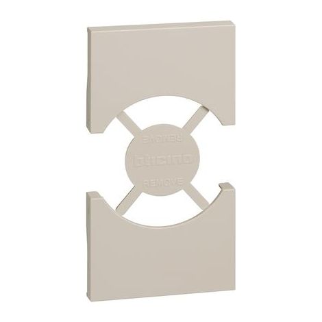 Couvercle Bticino Living Now pour prise schuko 2 modules - sable KM03