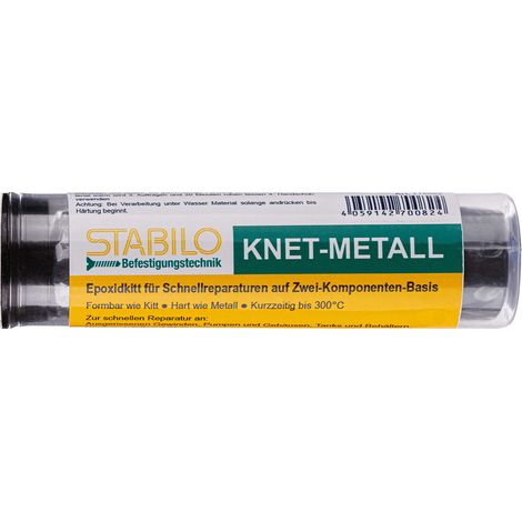 Stabilo 2K Knet-Metall Metallkleber Kaltmetall Flüssigmetall Kleber Epoxidkitt