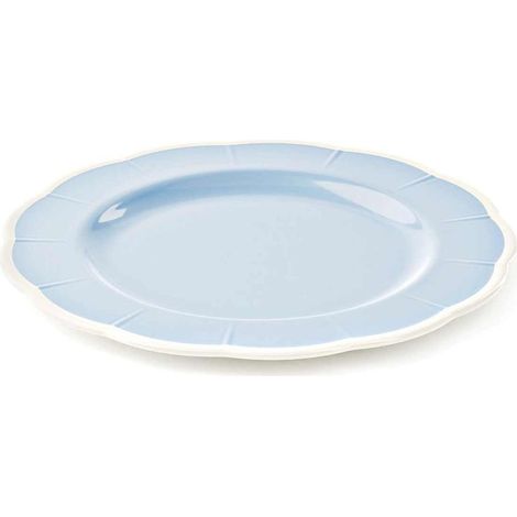 GUZZINI Piatto Piano Melamina Flora D 28 Cm Table Decor Celeste Polvere
