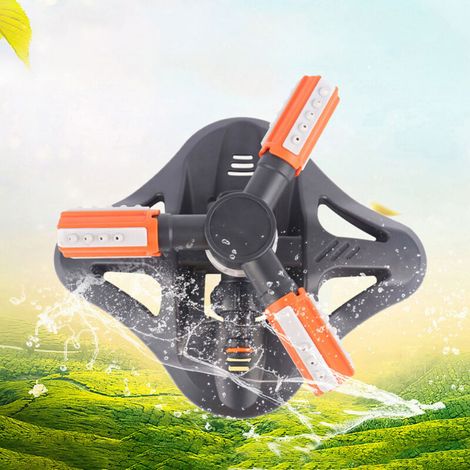 Rotating Garden Sprinkler, 360° Adjustable 3-Arm Lawn Sprinkler Irrigation System for Outdoor Garden Patio Courtyard Water Sprayer Gardening Watering System (1/5)