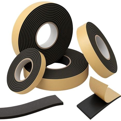 10 m EPDM Self-Adhesive Sealing Strip 10 mm x 1 mm I Strip for Windows and Doors I Window Door Rubber Seal for Protection Against (1/3)
