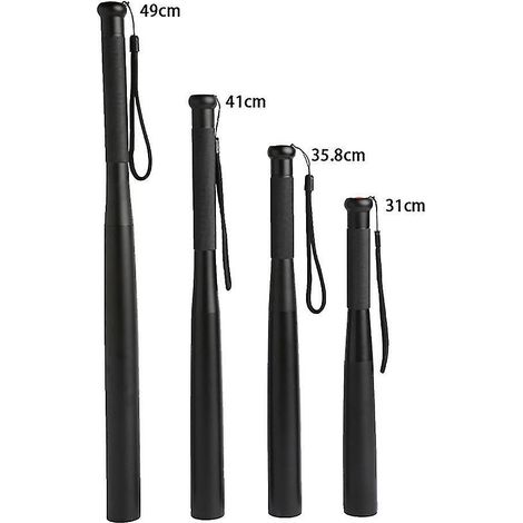 Superhelle 49 cm Baseballschläger-LED-Taschenlampe, automatische Notfall-Taschenlampe – Schwarz (1/5)