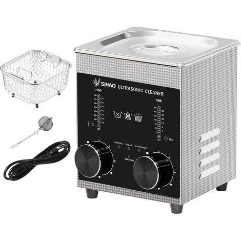 Accueil Nettoyeur à ultrasons 2L Machine à ultrasons multifonction portable pour un nettoyage polyvalent et efficace noir (1/5)