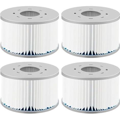 Filtre Spa Lite Compatible avec Les Spas MSpa Whirlpool (à partir de 2020), Cartouche Filtrante pour Spas, Piscines Gonflables et Jacuzzis, Lot de 4 (1/5)