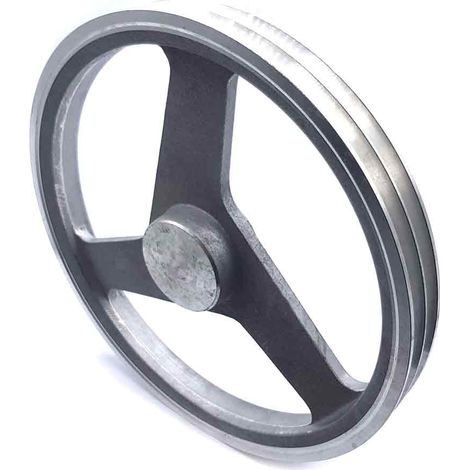 Poulie trapézoïdale aluminium moyeu plein SPA300/2ALU