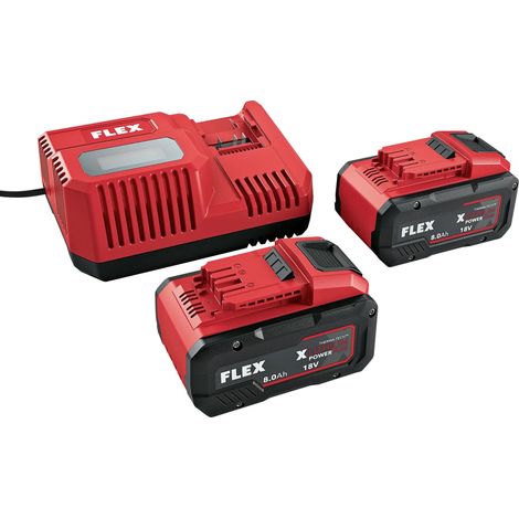 Flex Power Tools 533175 P-Set 18-88 R Battery & Charger Set 18V FLXPSET2X8