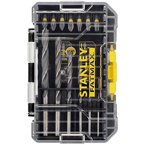 Stanley - Set di 19 punte da trapano per metallo e bit STA88554-XJ (1/4)