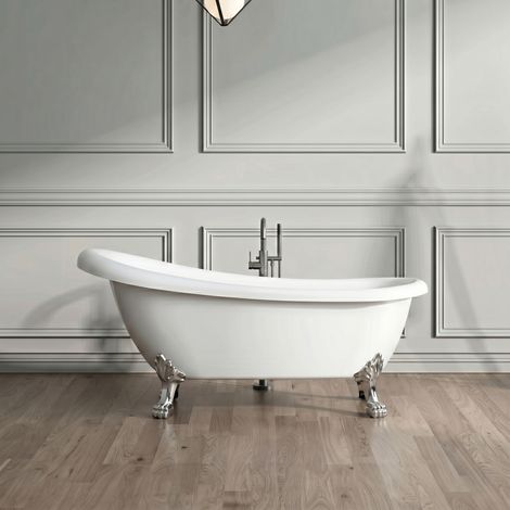Bañera con patas RICHMOND 171 cm patas LEÓN CROMADAS