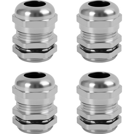 4 Pièces Presse Etoupe PG11, Connecteur de Câble Métallique PG11 Étanche et Anti-poussière, Convient aux Installations Électriques et Plomberie pour Câbles de 5-10 mm (1/5)