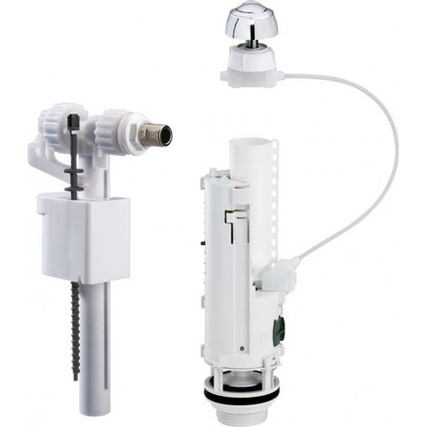 Vollständiger Spülmechanismus Optima 50 mit Doppel-Tasten-Kabel 50+95m - Siamp
