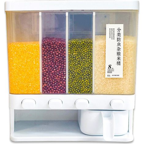 Boîte de Rangement Transparente avec Couvercle Amovible à Fermeture à Pression pour Cuisine (1/5)