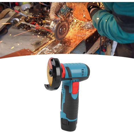 Amoladora angular compacta de 12 V con 2 discos de corte y batería de litio de 1500 mAh para metal, madera, plástico, ABS y acero inoxidable. (1/5)