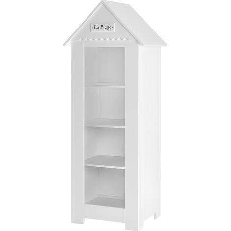 Bibliothèque Pinio Marsylia MDF Blanc (1/3)