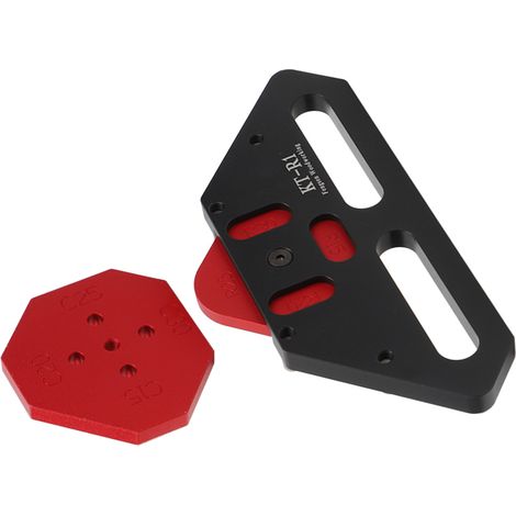 Gabarit de positionnement d'arc pour le travail du bois, outil de menuiserie, alliage d'aluminium, léger, noir (1/5)