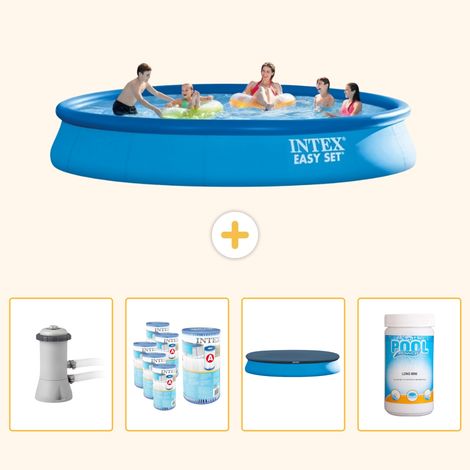 Intex Piscine Easy Set Ronde - 457x84 cm - 5-pièces SCB87 (1/5)
