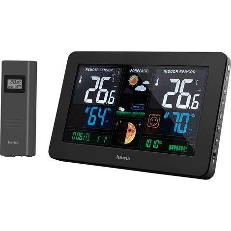 HAMA Wetterstation "Premium", mit LED-Farbdisplay und LED-Ladefunktion (1/5)