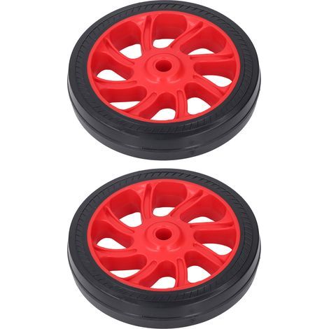 Roues de remplacement de compresseur d'air, 2 pièces, 6 pouces en caoutchouc avec trou de 12mm de diamètre, pièces universelles, accessoires (1/5)