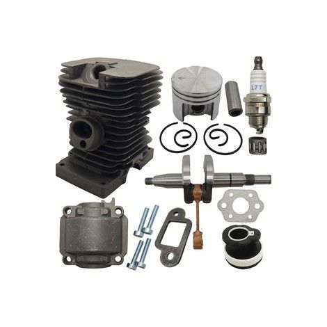 Kit cylindre compatible Stihl MS170 et MS180 – Diamètre 38 mm – Avec vilebrequin et tubulure admission – Ensemble complet
