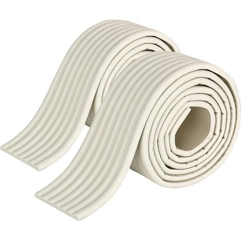 m x 80 mm selbstklebender Kantenschutz, Bettkantenschutz, W-förmig, Kinderkantenschutz, Kantenschutz für Haushaltsschränke, scharfe Kanten, weiß (1/5)