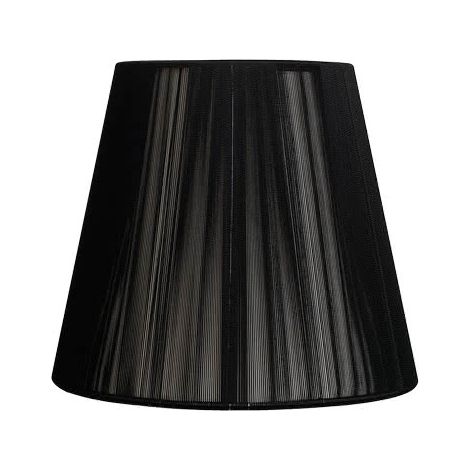 Konischer Lampenschirm Hilo Indira mit schwarzer Klemme, 14 x 8 x 9,5 cm (1/2)