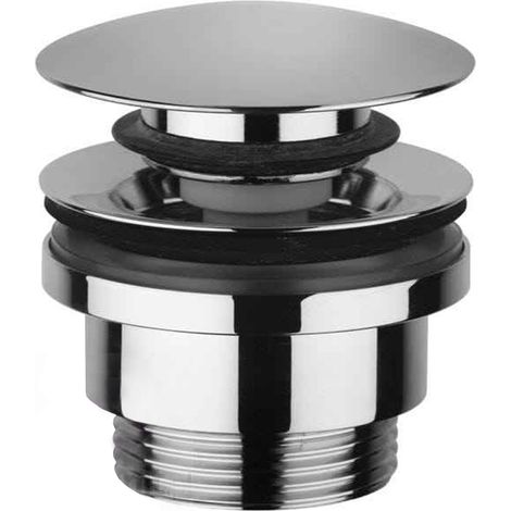 Piletta universale click - clack tonda steel looking (1/2)