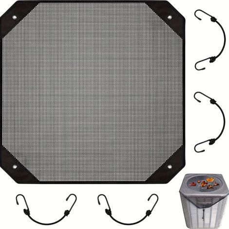 Housse de protection imperméable pour climatiseur extérieur en maille ,Idéale pour terrasse, systèmes muraux, utilisation dans la cour, design résistant aux intempéries(71x71cm) (1/5)