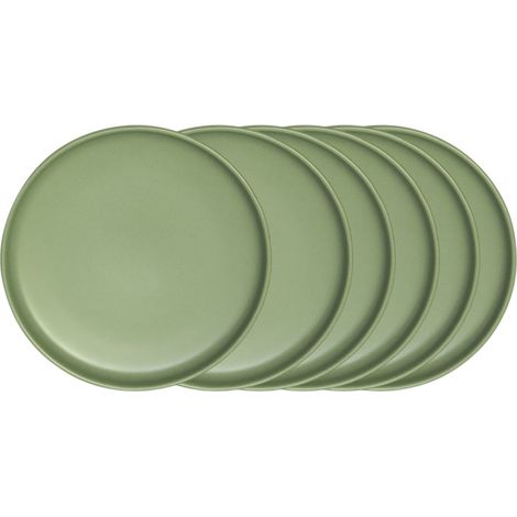 Table Passion - Assiette plate Uno amande 28 cm (lot de 6) (1/2)