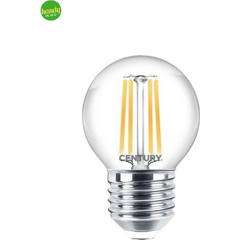 Lampadina LED a filamento Incanto Clear Sfera Century 6,5W E27 4000K