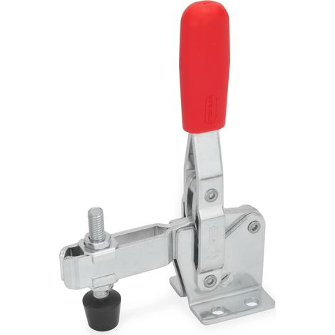 Ganter Norm elementi GN 810 – 75 C – vertikalspanner con bilancia vera Fuss, 1 pezzi, zincato passivato, Blu