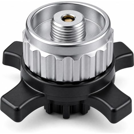 Adaptateur de cartouche de gaz compatible avec Easy-Click/CV - Adaptateur de gaz - Cartouche de réchaud de camping - Accessoire de réchaud pour extérieur, camping, trekking, camping-car (1/5)