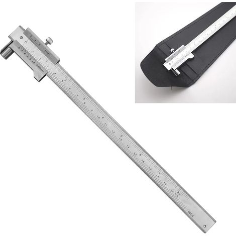 Pied à coulisse, calibre de marquage 0-200 mm, calibre de marquage avec vis de blocage, traceur parallèle en acier inoxydable, outil de mesure, précision 0,05 mm (1/5)