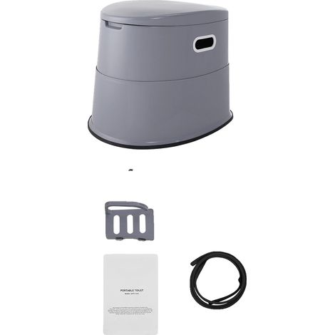 Inodoro portátil, diseño ligero, control de olores, 1.3 galones (1/2)