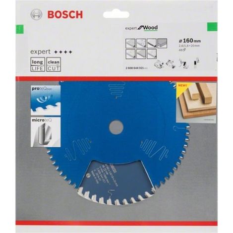 Hoja de sierra circular.Expert W 160x2,6x20mm Z48 W Bosch