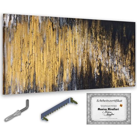 Monica Mirafiori I 100% HANDGEMALT I Gemälde Avantgarde 140x70cm Gemälde Handgemalt Acrylgemälde Sehr großes Acrylbild I Moderne Kunst I Kunstbilder (1/5)