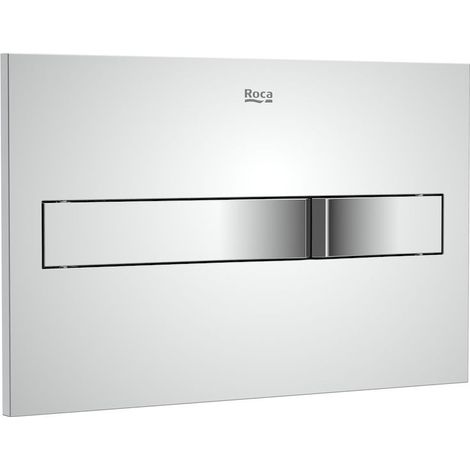 Placa de accionamiento con descarga dual PL2 DUAL (ONE) - ROCA Color: Cromo